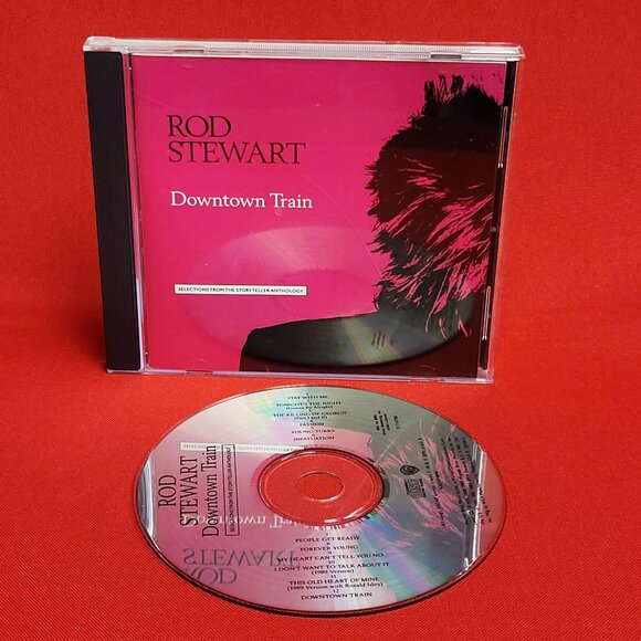 Rod Stewart Downtown Train Selections From The StoryTeller Anthology CD 1990 - Picture 7 of 8